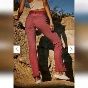 Free People Mark My Words Flares Size S Crimson